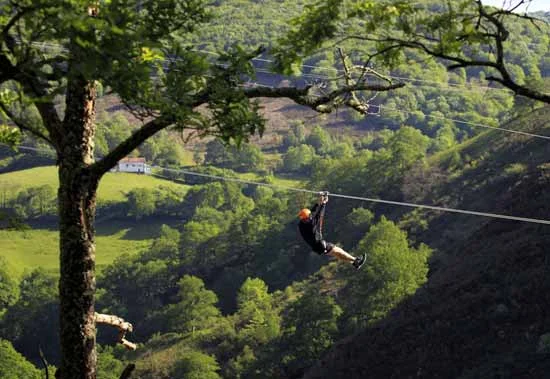 Parques multiaventura en el Valle de Baztan y Bertiz en Navarra