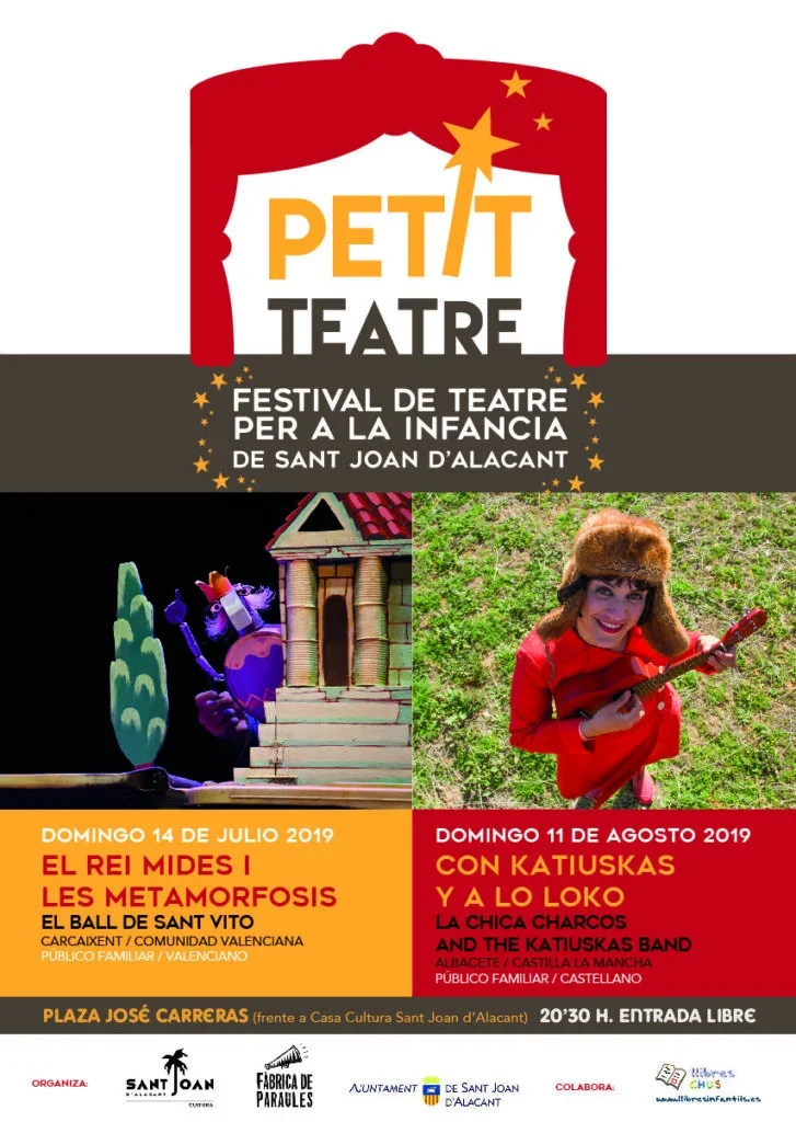 Petit Teatre: festival de teatro infantil en Sant Joan d'Alacant en Alicante